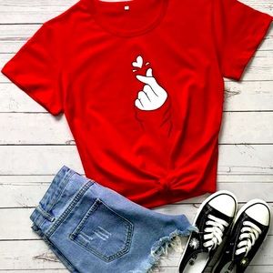 The color is red and both are large and they are brand new